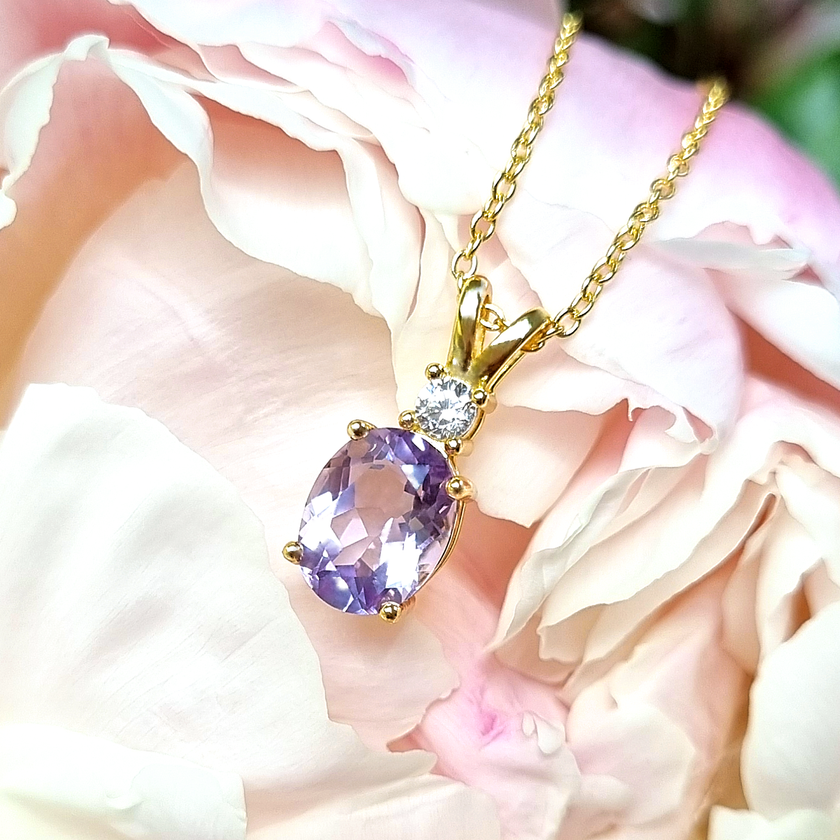 Essential Amethyst Schmuckset in 18k Gold Vermeil