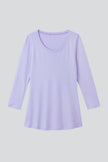 3/4 Sleeve Scoop Neck Cotton Modal T-Shirt