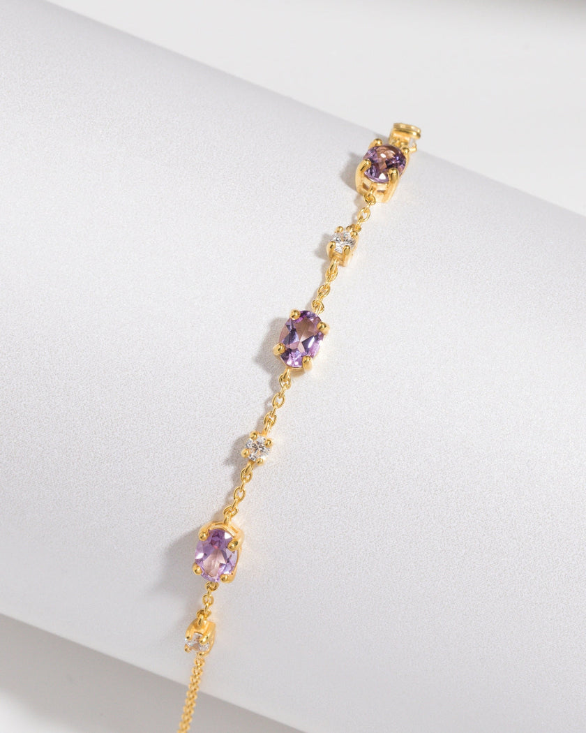 Essential Amethyst Schmuckset in 18k Gold Vermeil