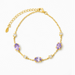 Lavender Amethyst Bracelet in 18k Gold Vermeil