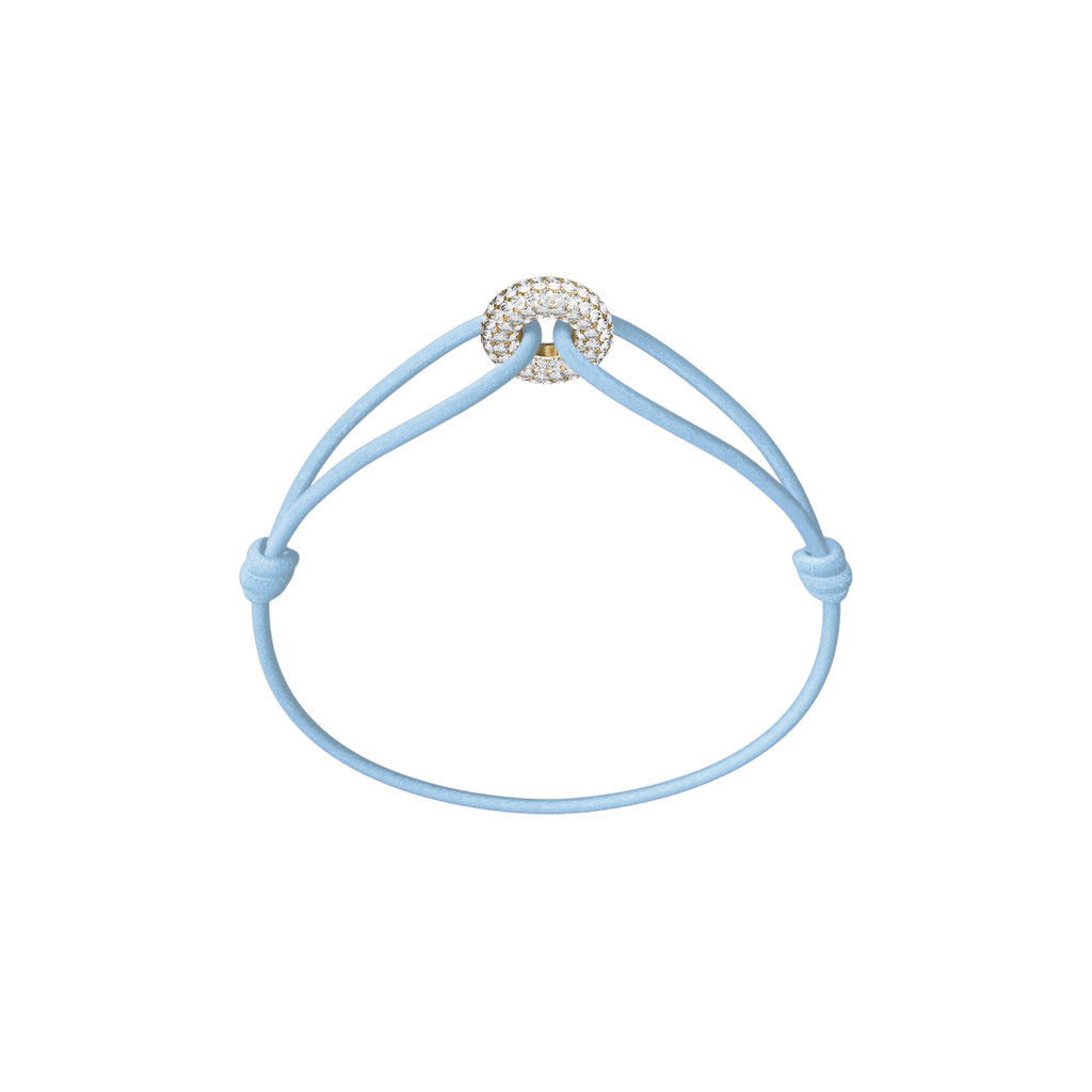 Mini Golden Soho Pavé Cord Bracelet