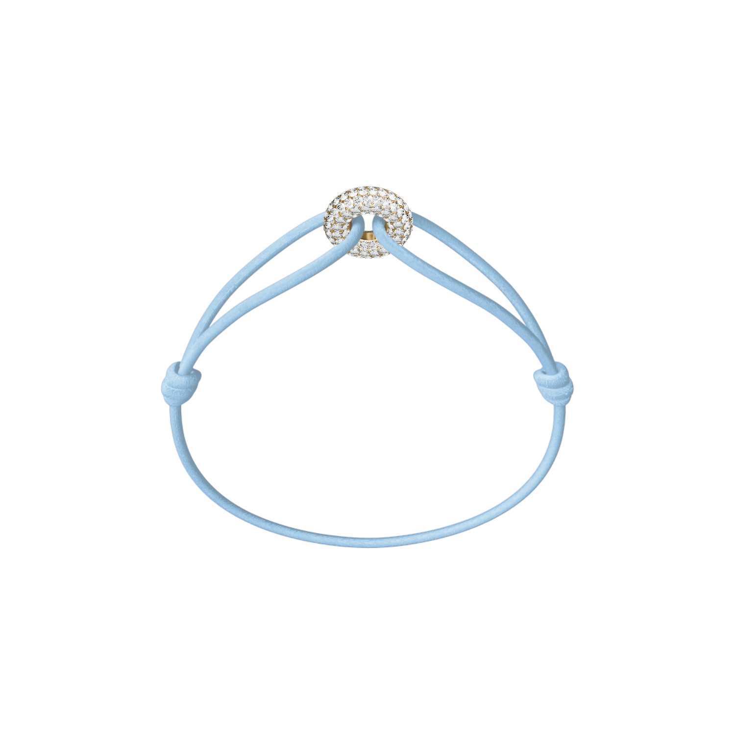 Mini Golden Soho Pavé Cord Bracelet