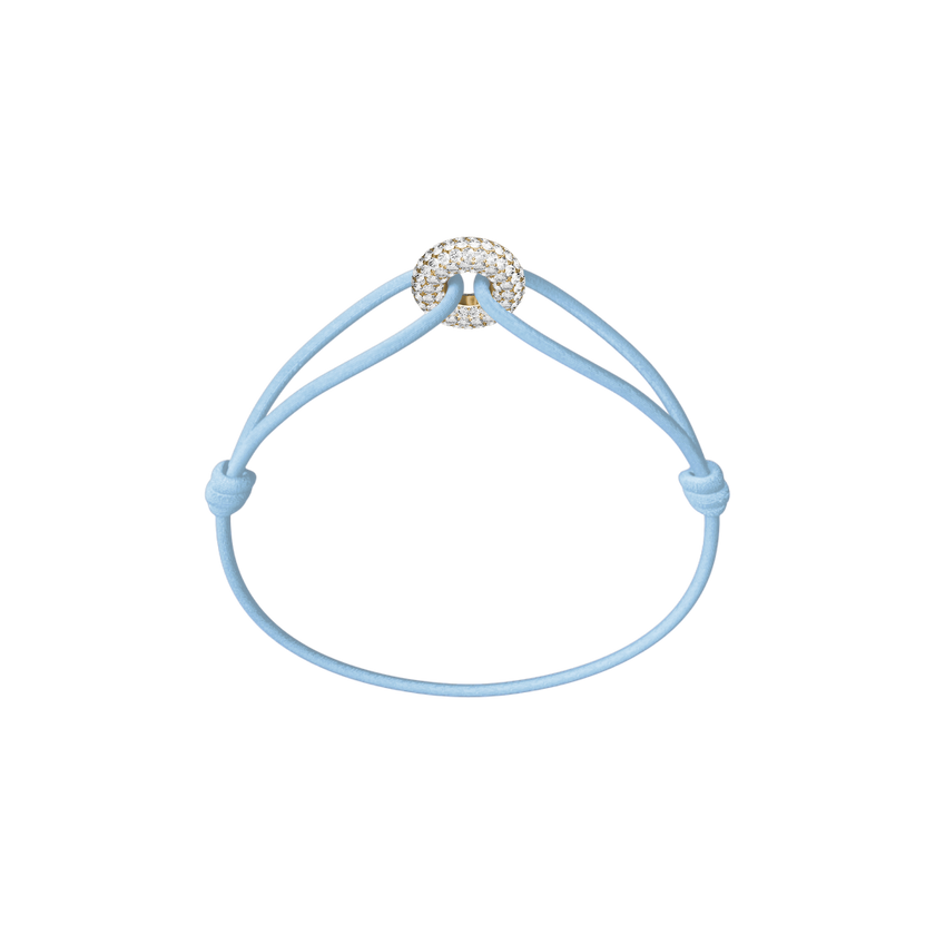 Mini Golden Soho Pavé Cord Bracelet