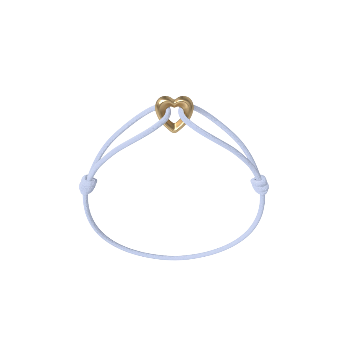 Golden Heart Kordelarmband
