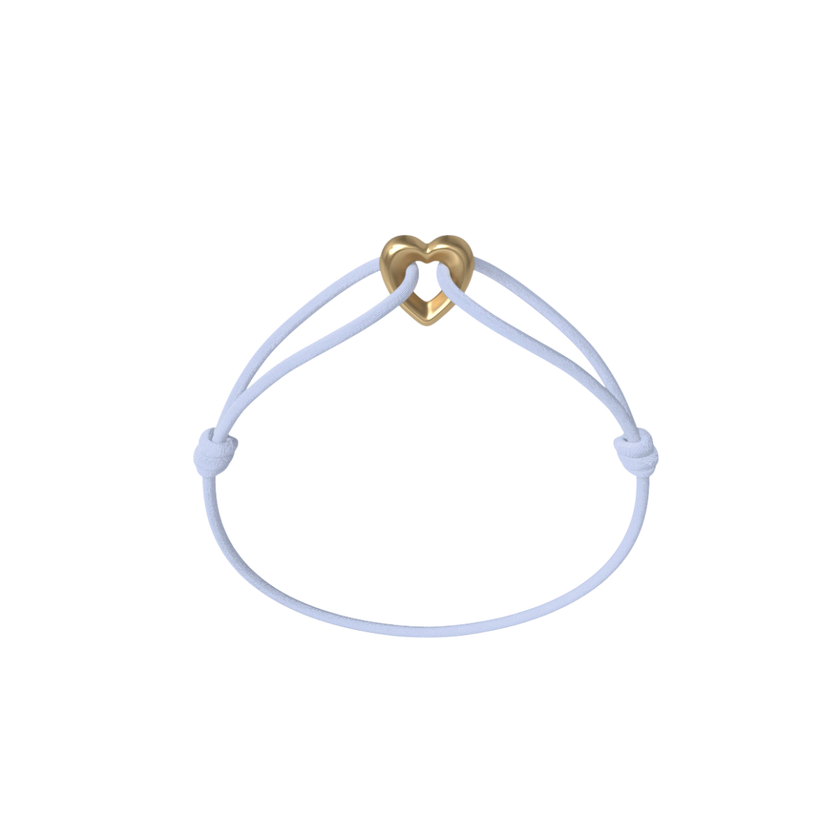 Golden Heart Kordelarmband
