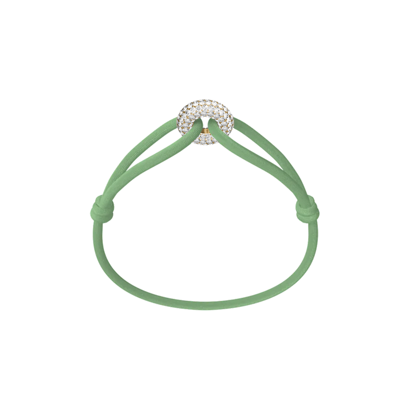 Goldener Soho Pavé Kordelarmband