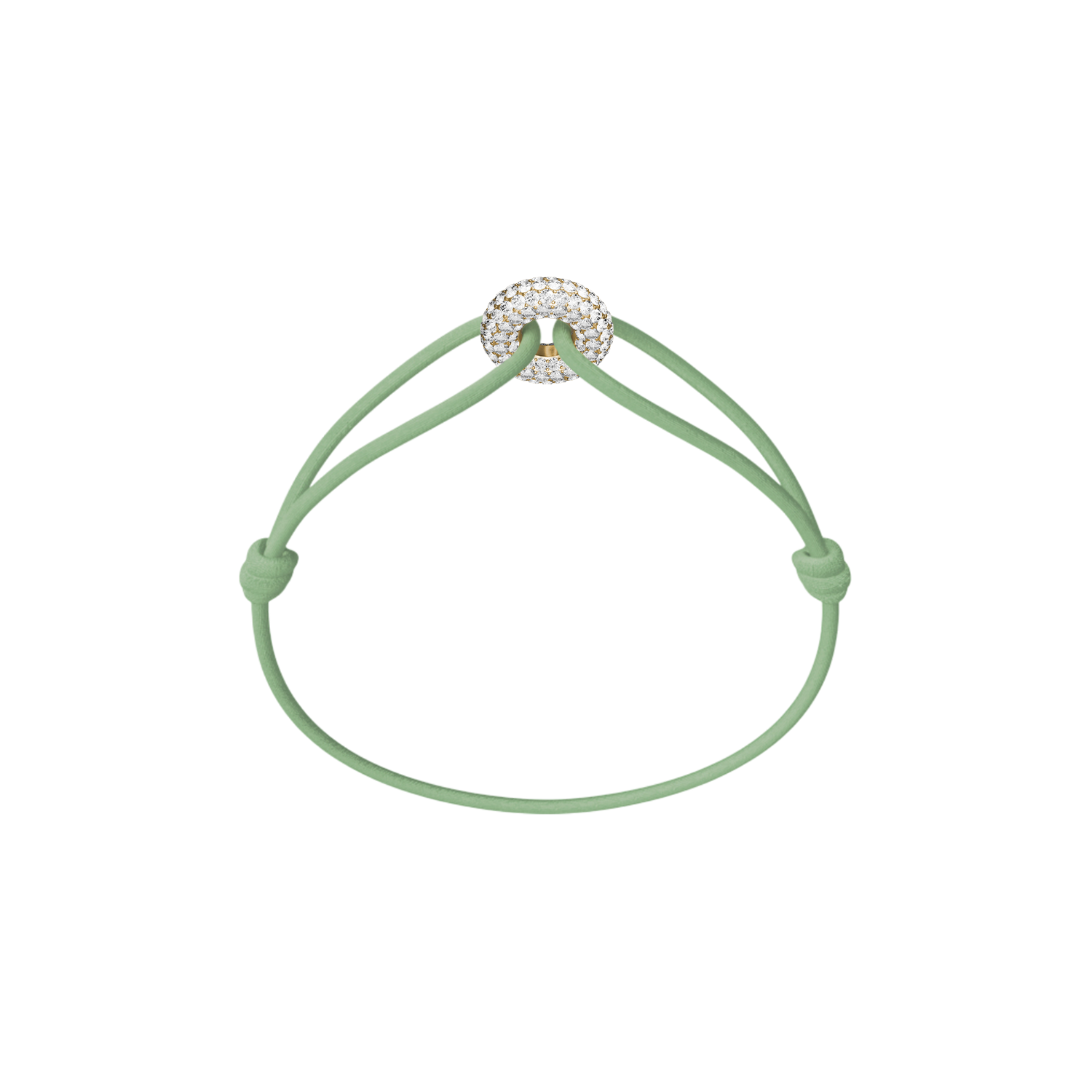 Mini Golden Soho Pavé Cord Bracelet