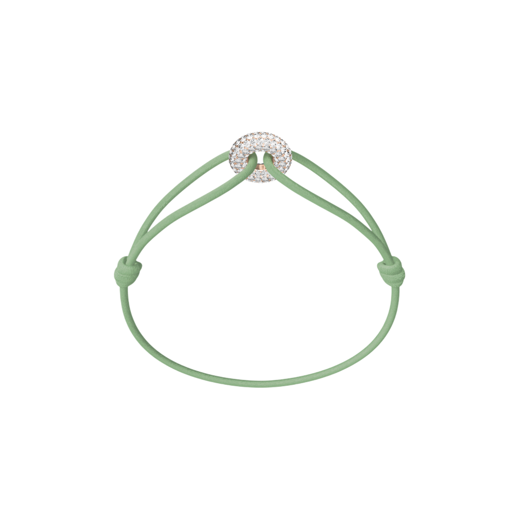 Mini Rose Soho Pavé Cord Bracelet