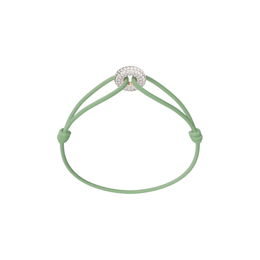 Mini Rose Soho Pavé Cord Bracelet