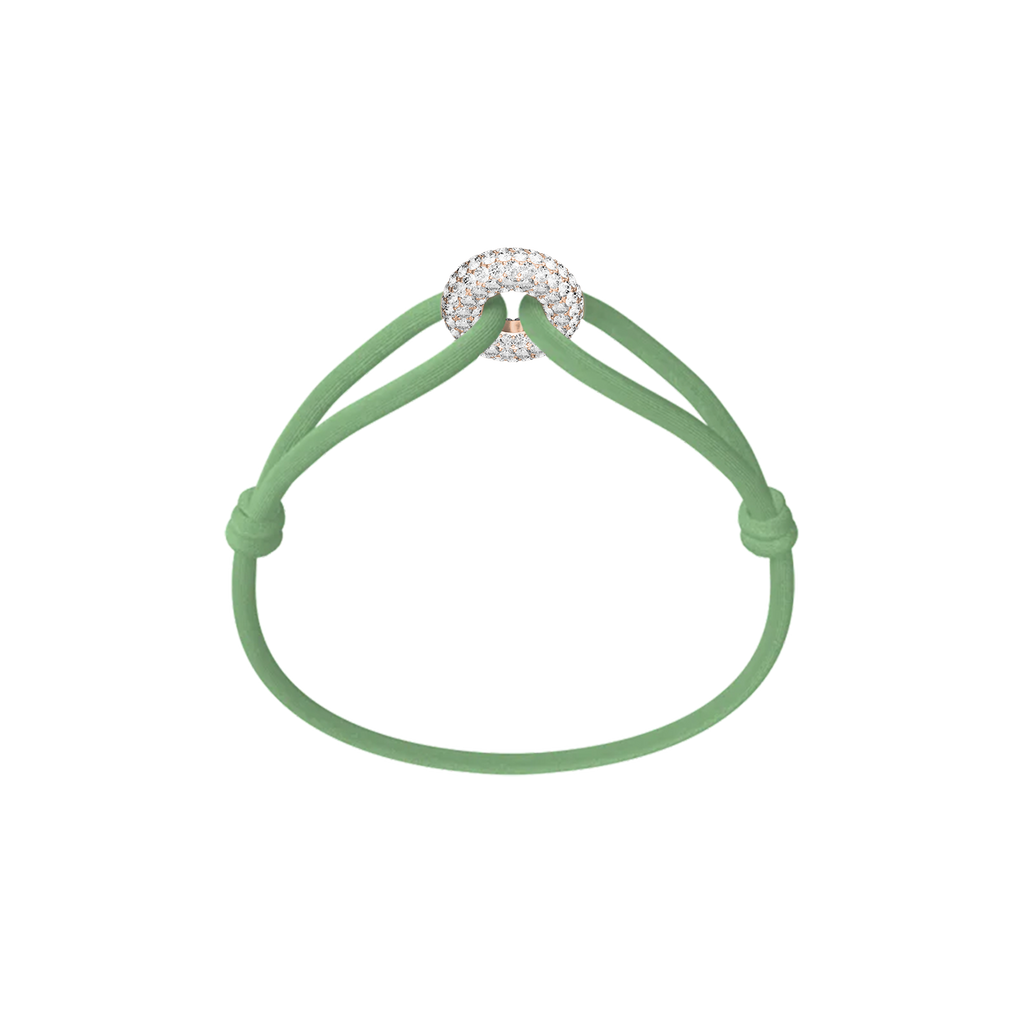 Rose Soho Pavé Cord Bracelet