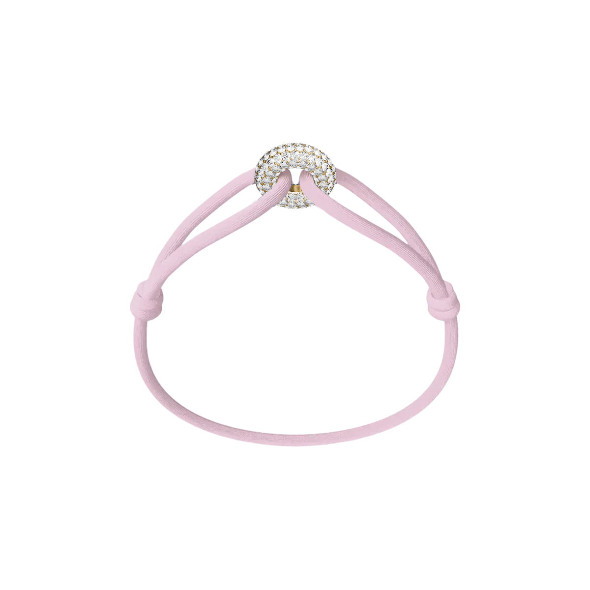 Goldener Soho Pavé Kordelarmband
