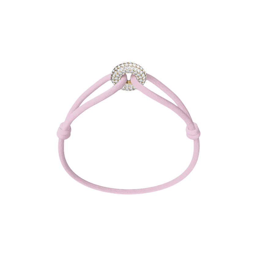 Goldener Soho Pavé Kordelarmband