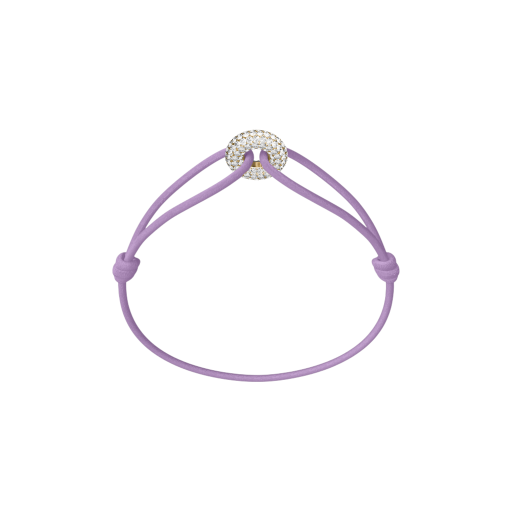 Mini Golden Soho Pavé Cord Bracelet