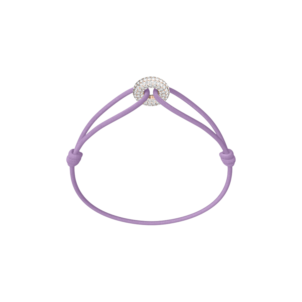 Mini Rose Soho Pavé Cord Bracelet