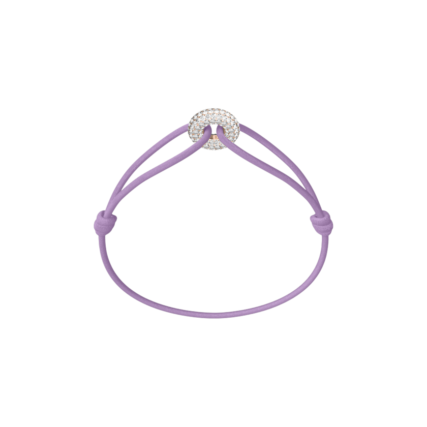 Mini Rose Soho Pavé Cord Bracelet
