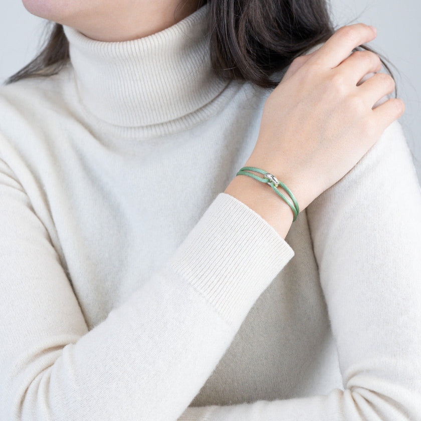 Silver Soho Cord Bracelet