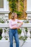 3/4 Sleeve Scoop Neck Cotton Modal T-Shirt