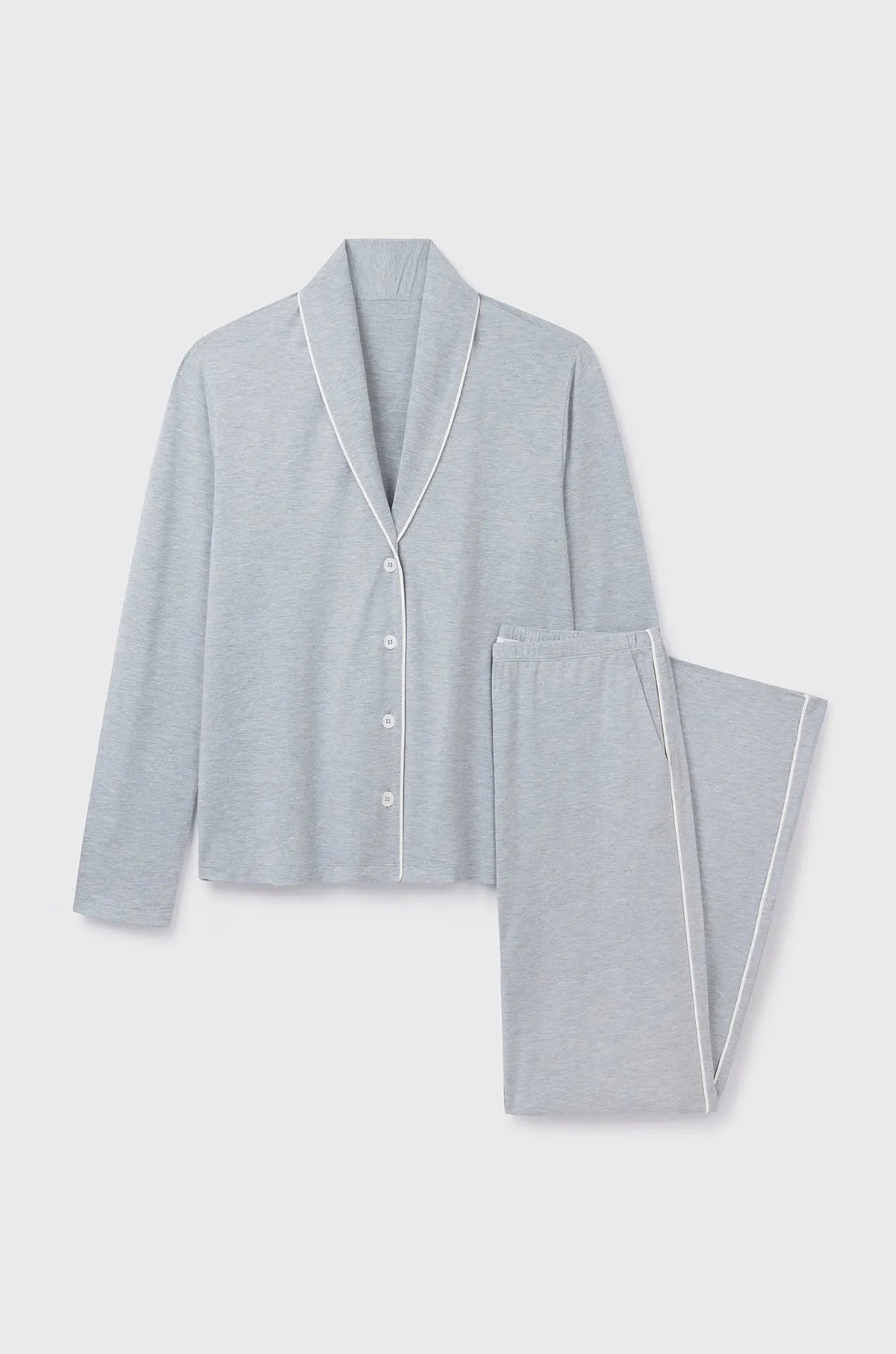 Shawl Collared Pyjama Set