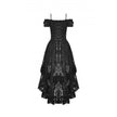 Dark in Love Lilinoe Goth Dress - Off Shoulder Lace-Up Back