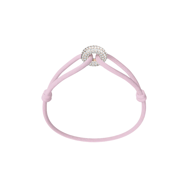 Rose Soho Pavé Cord Bracelet