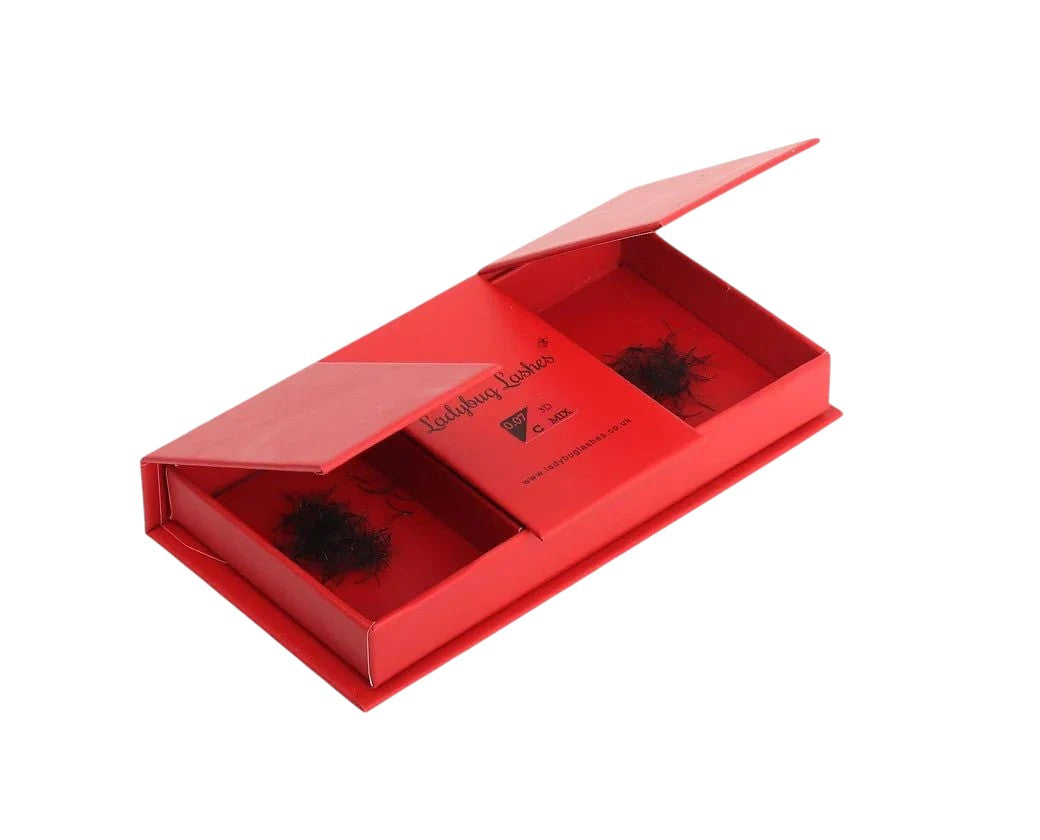 Loose Promade Premade Fans Mixed Box Smaller Sizes 3d-7d
