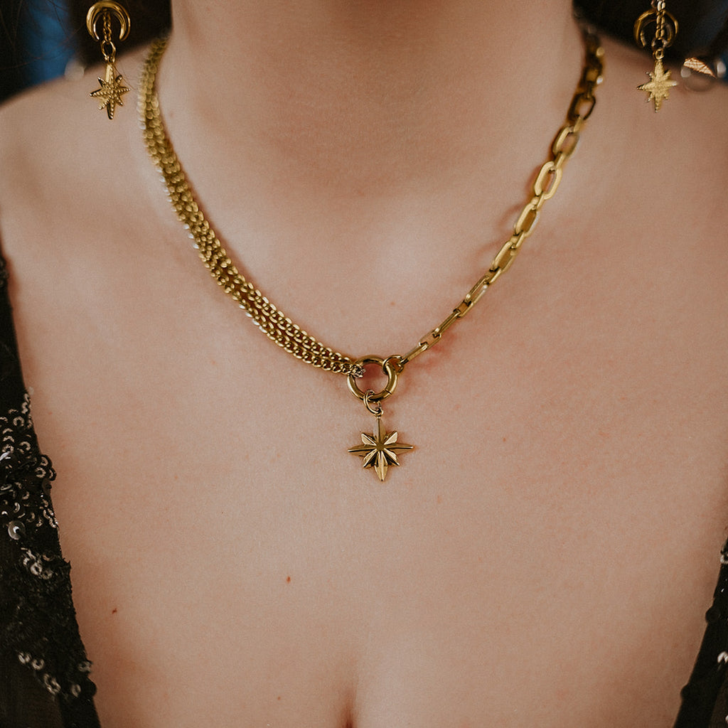 Gold Celeste North Star Necklace