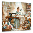 Seamstress's Dedication Canvas