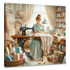 Seamstress's Dedication Canvas