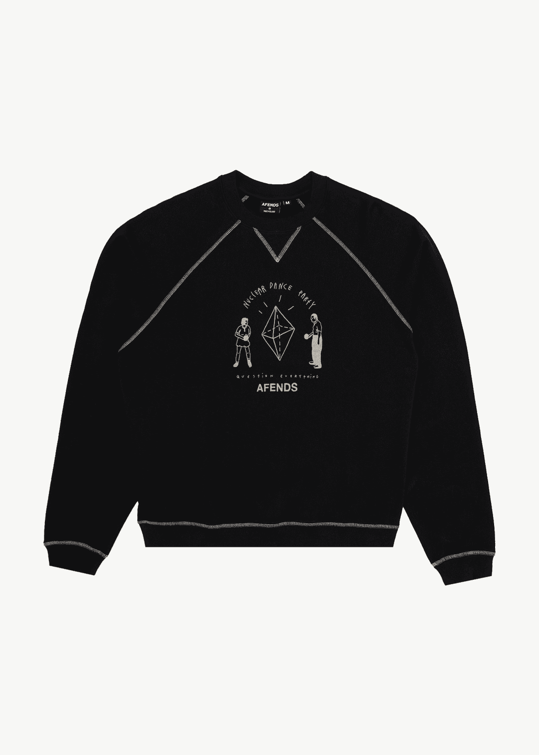 Sudadera Afends Dance Party con cuello redondo