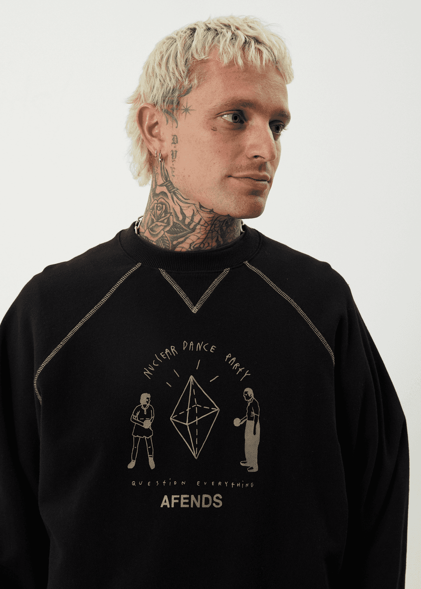 Sudadera Afends Dance Party con cuello redondo