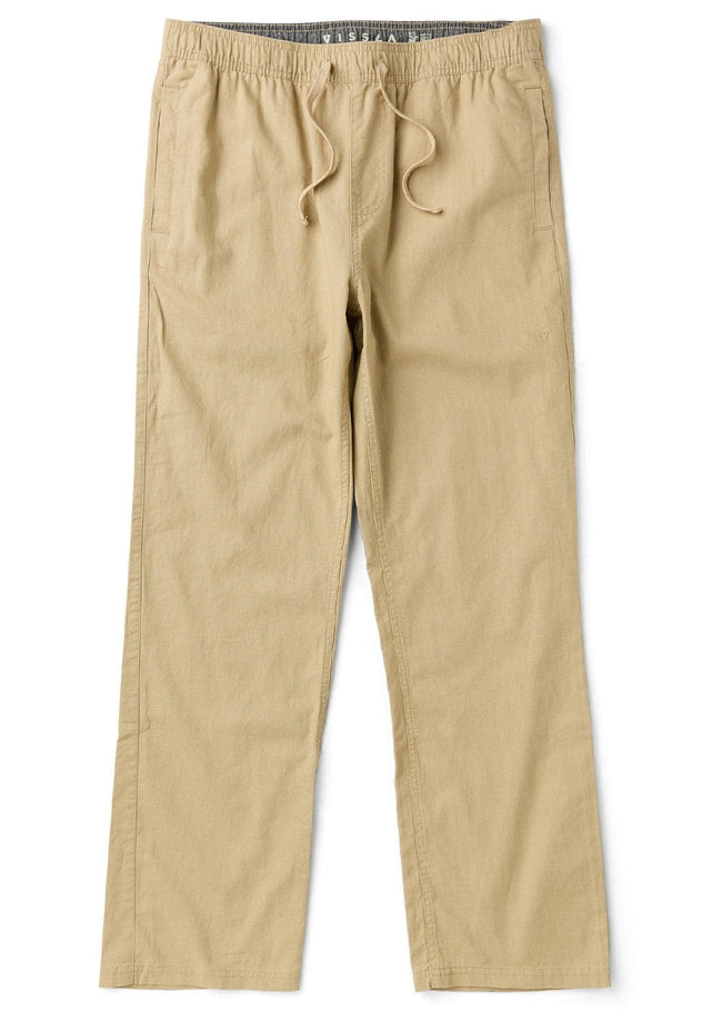 Pantaloni elasticizzati in lino Vissla Rails Eco