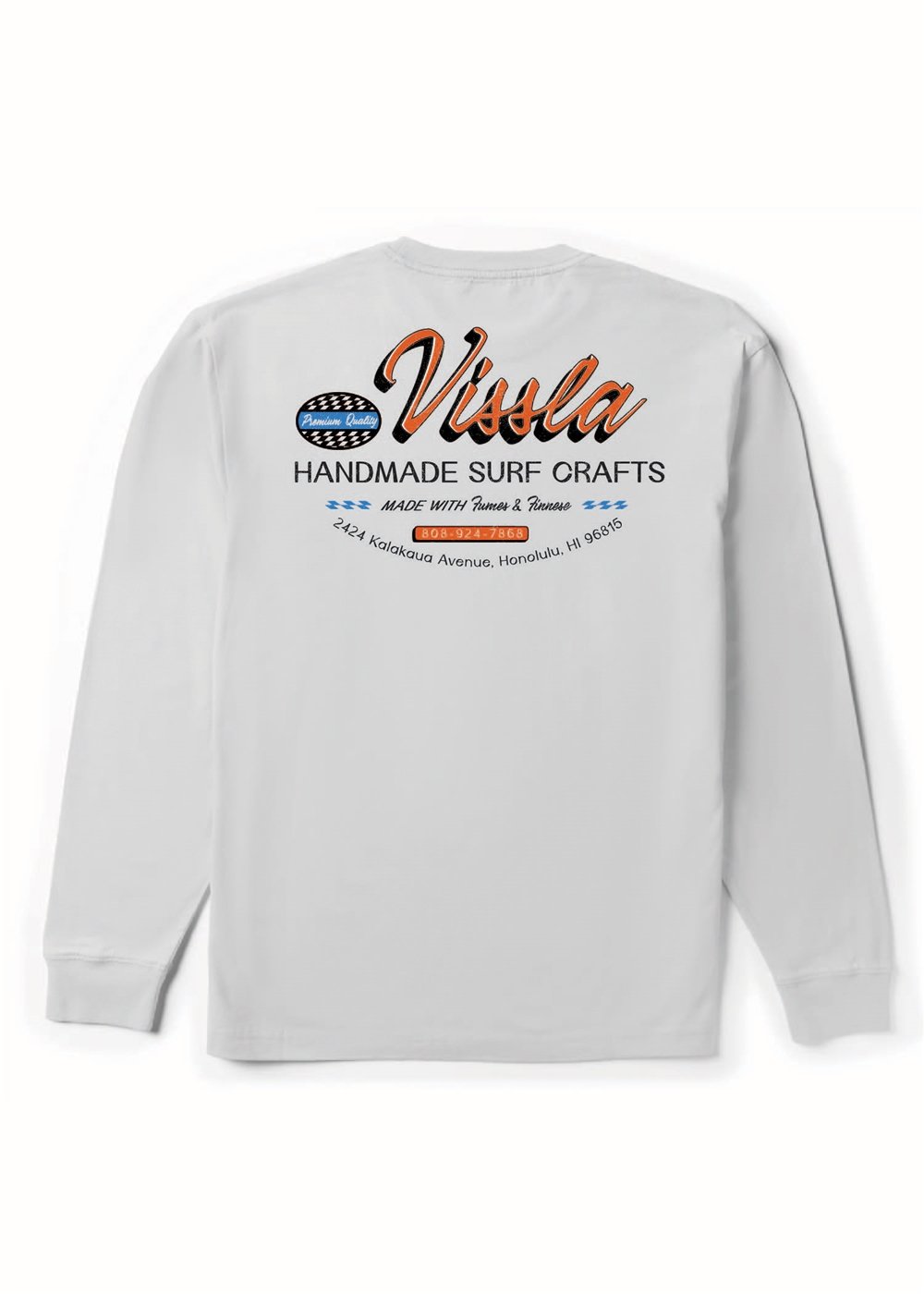 Camiseta de manga larga con bolsillo Vissla Handmade Premium
