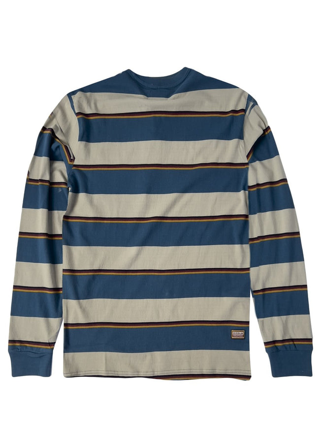 T-shirt a maniche lunghe con taschino Vissla Creators Stripe