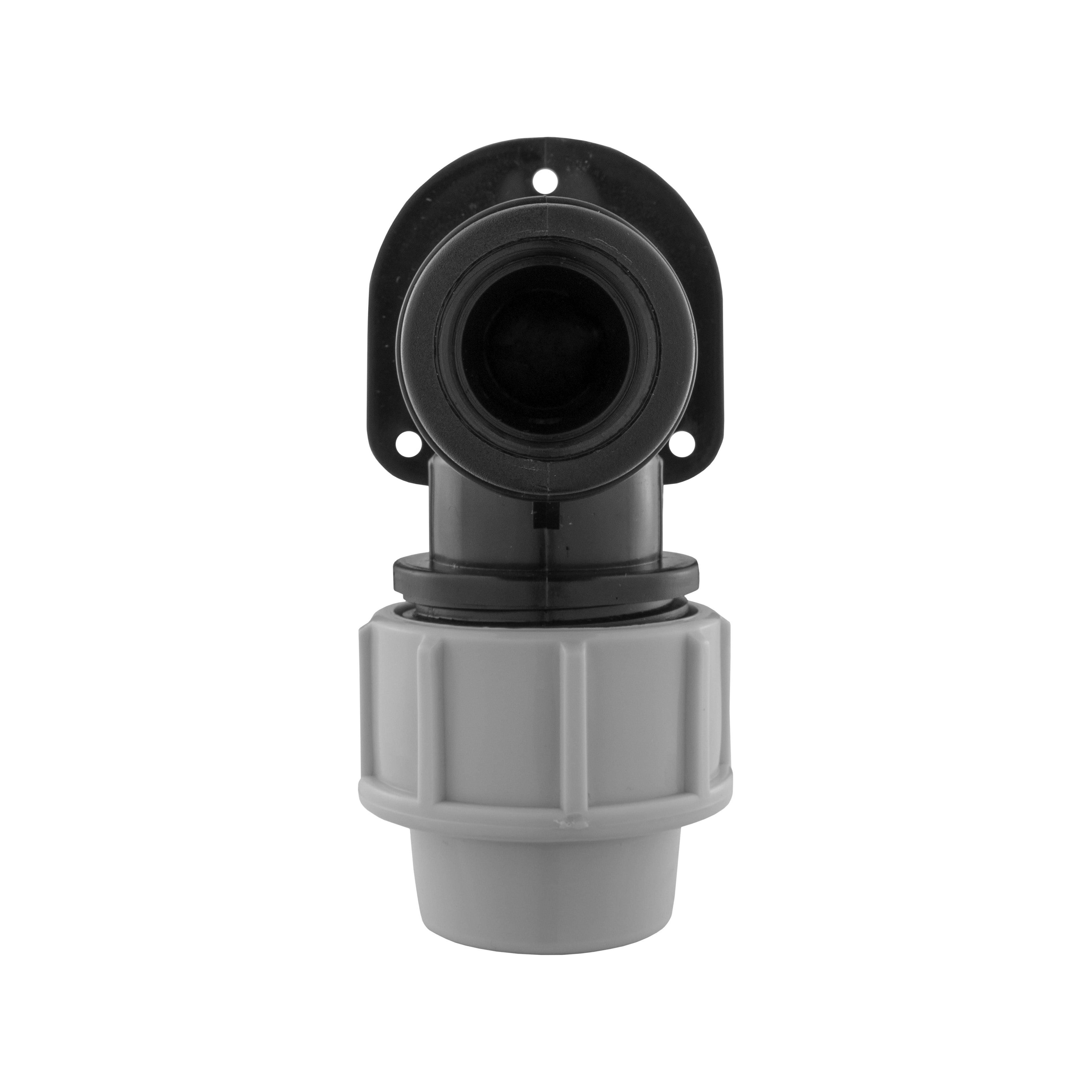 Wall Flange Kit 32mm MDPE + Quick Connector Valve