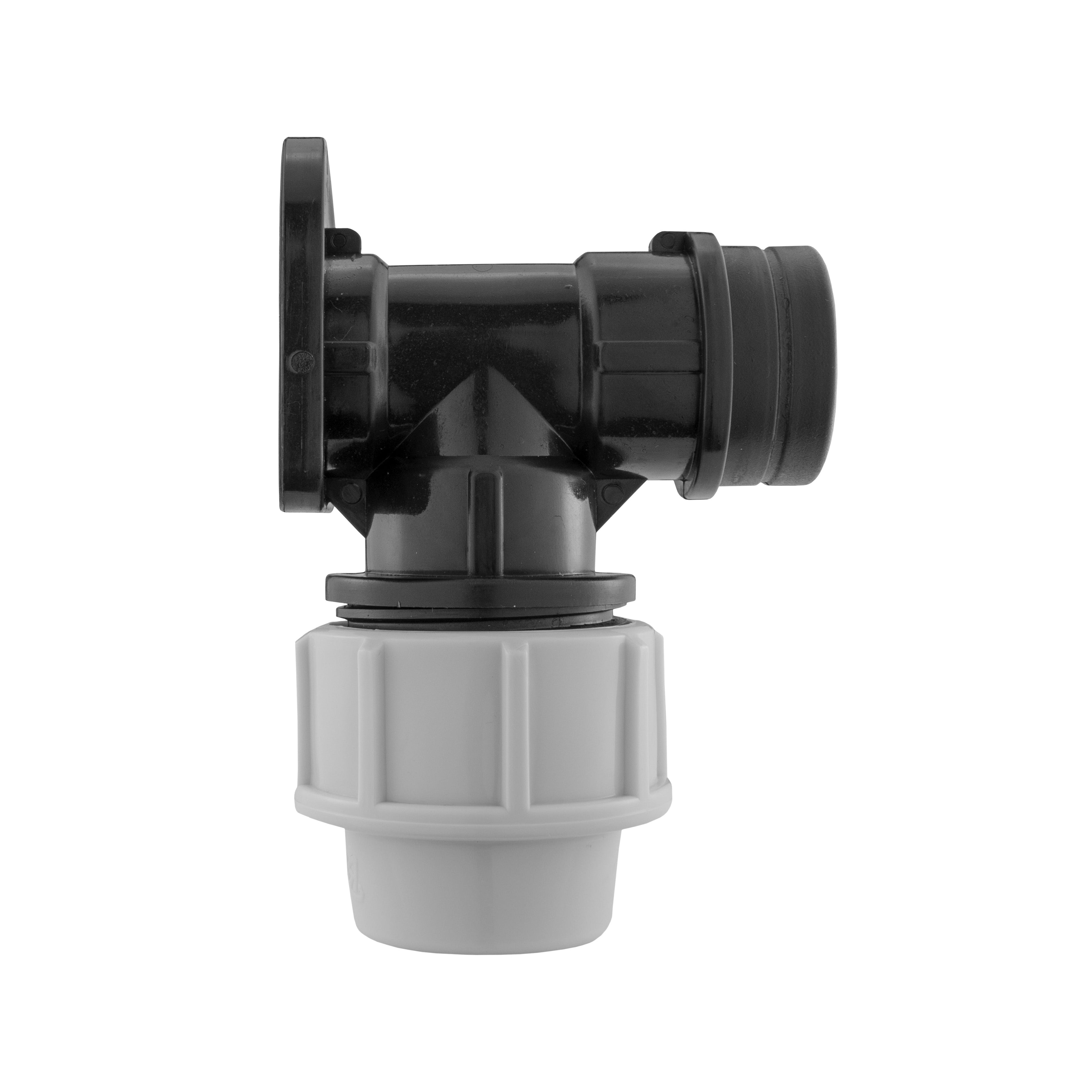 Wall Flange Kit 32mm MDPE + Quick Connector Male