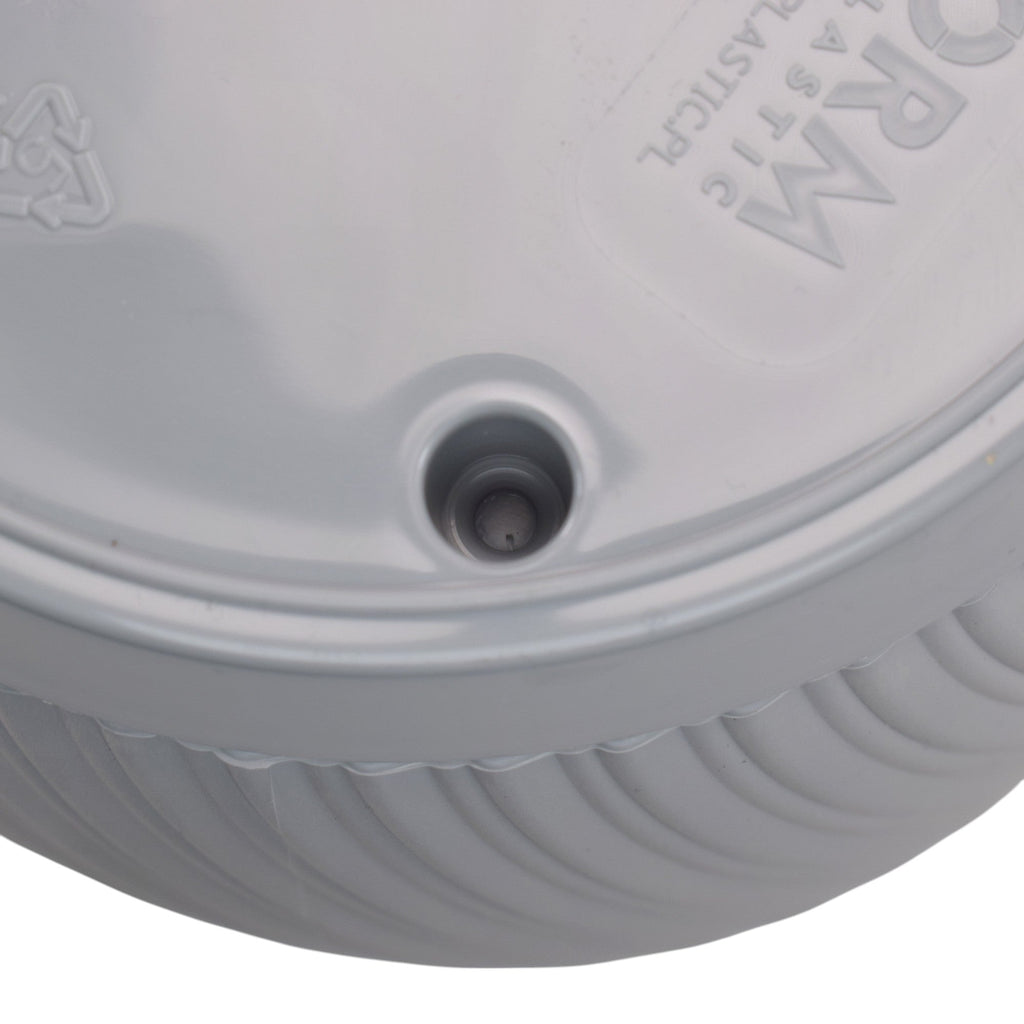 Mika Pot with Saucer 190mm Platinum