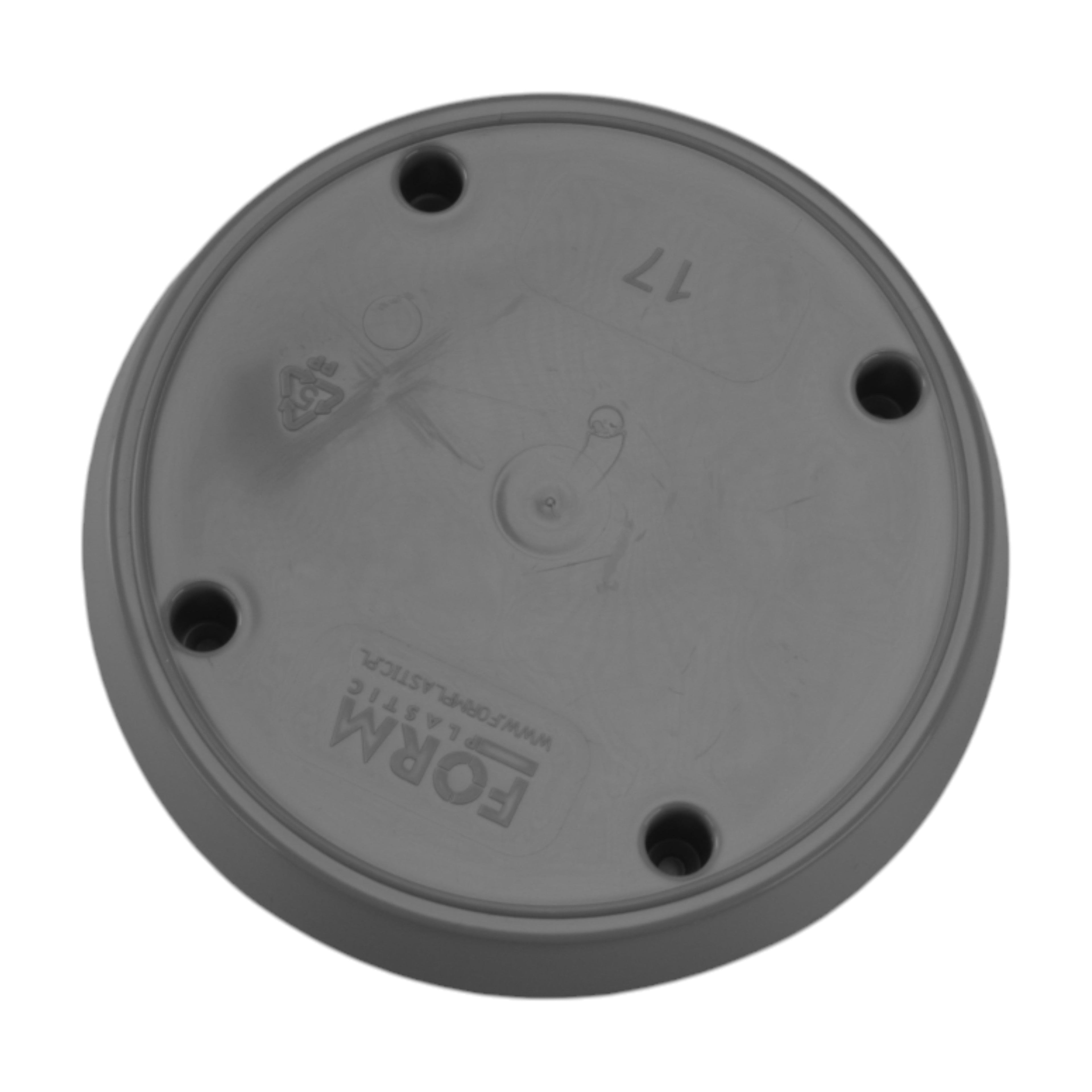 Mika Pot with Saucer 190mm Platinum