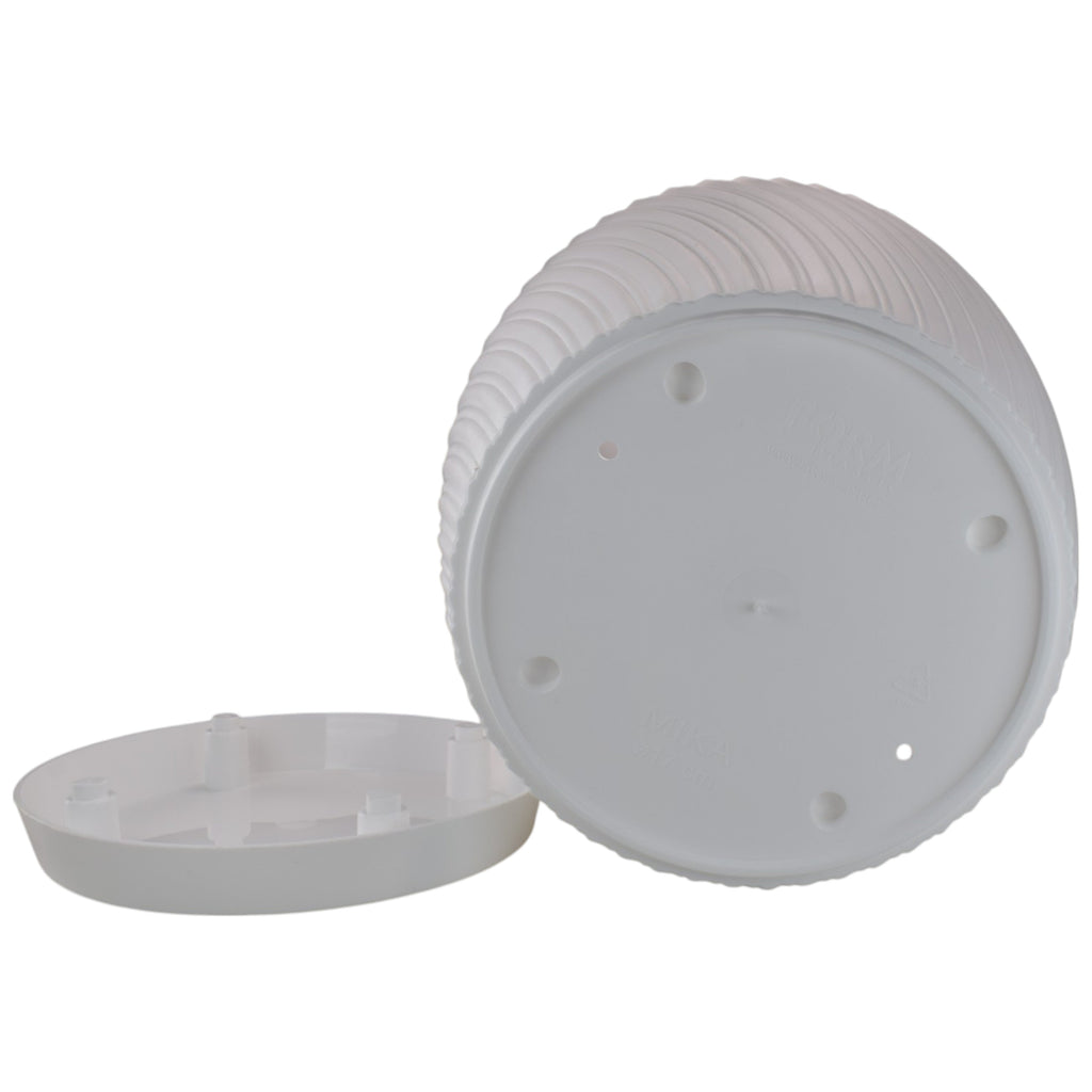Mika Pot with Saucer 170mm White