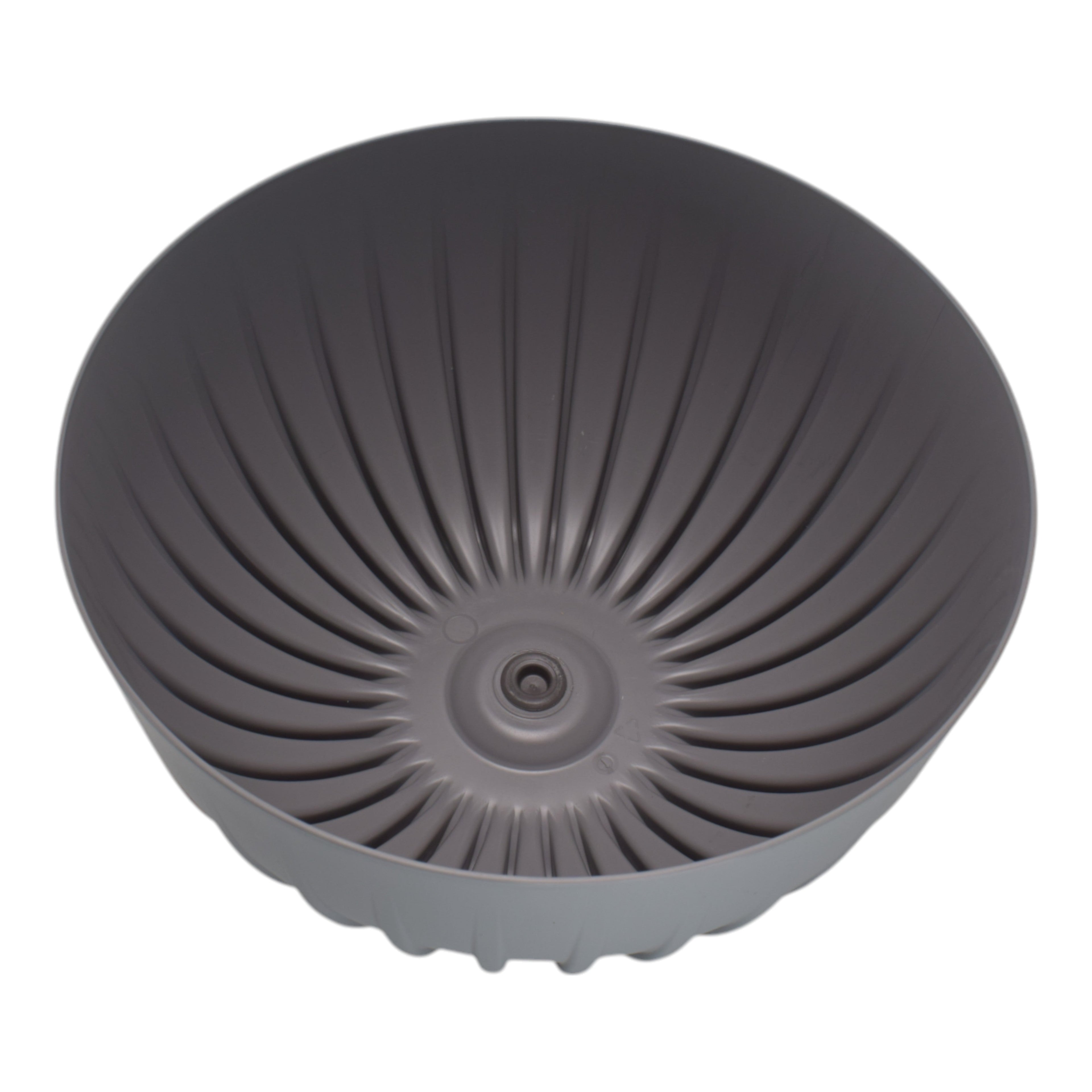 Mira Bowl Pot, Insert and Hole with Plug 300mm Gray
