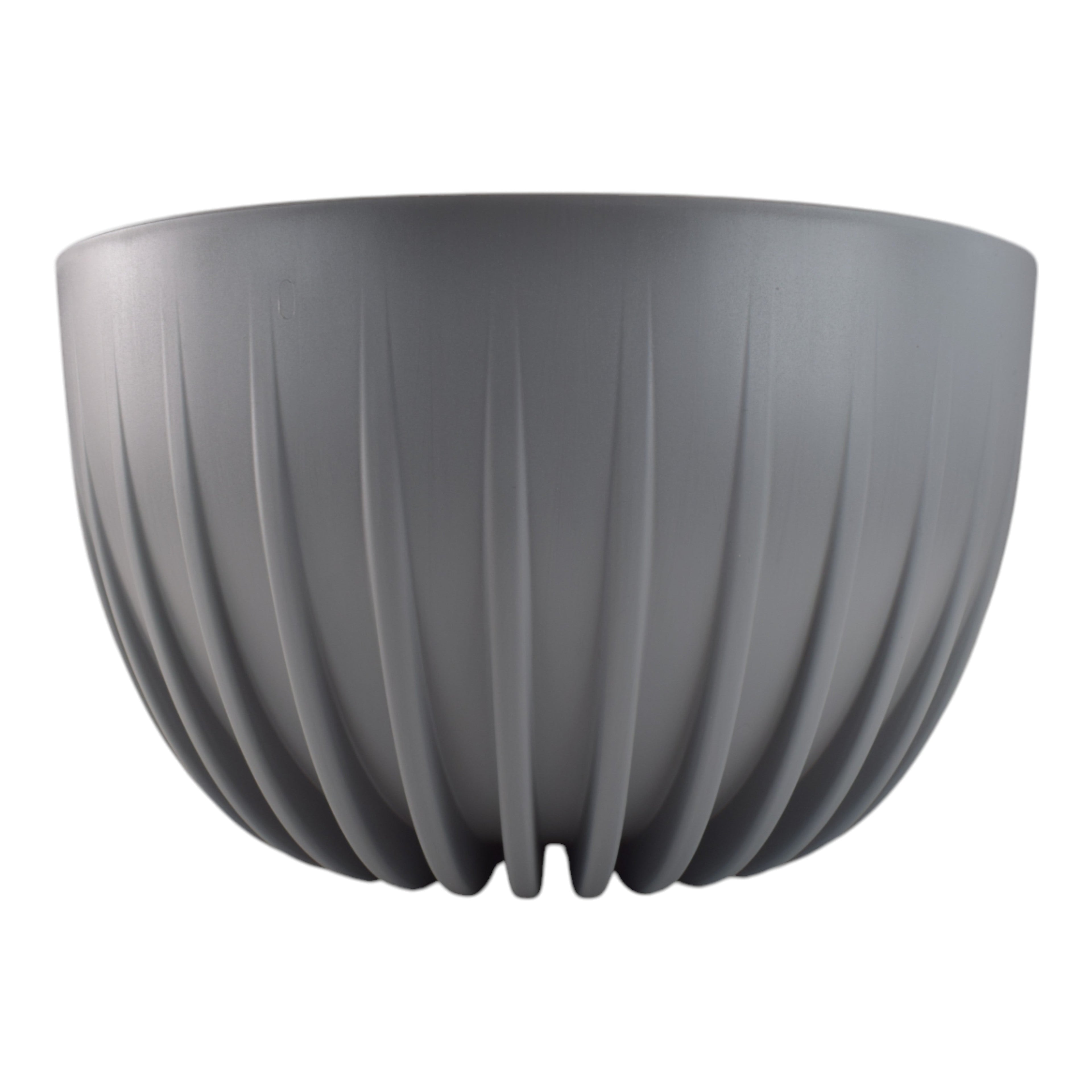 Mira Bowl Pot, Insert and Hole With Plug 240mm Gray