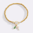 Cross Birthstone Bracelet