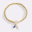 Cross Birthstone Bracelet