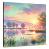 Sunrise Over Masazir Lake Canvas