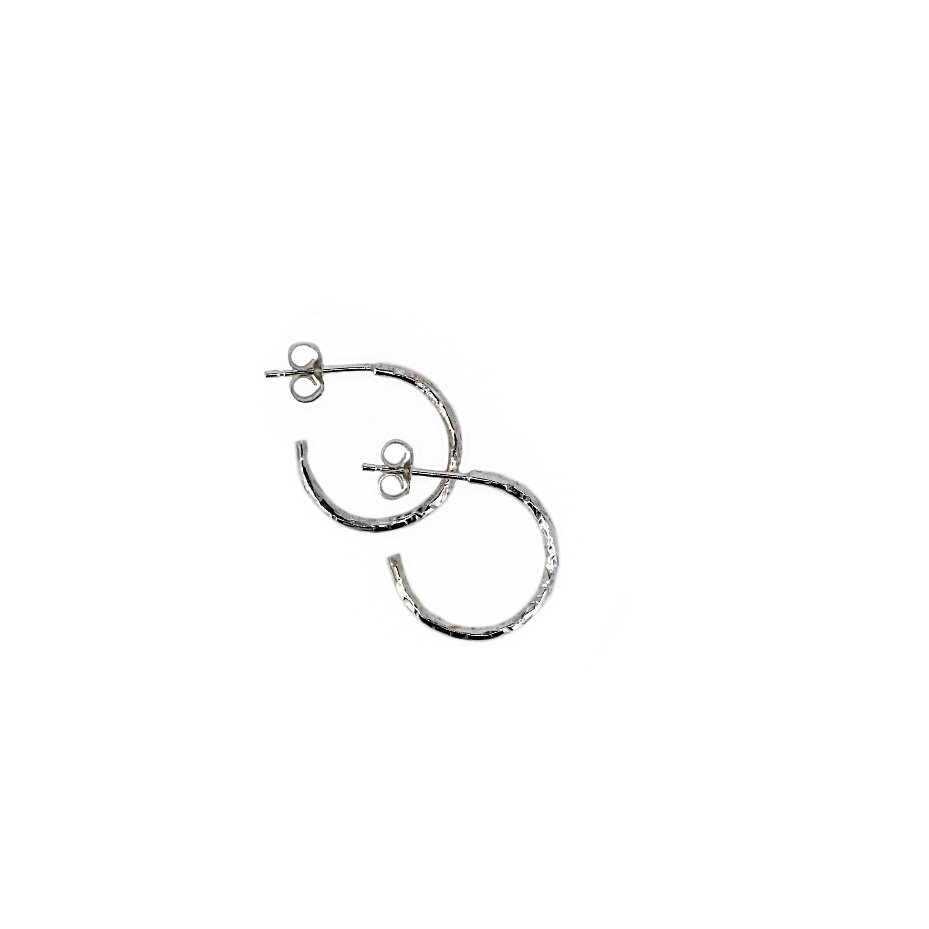 Mini Textured Hoops