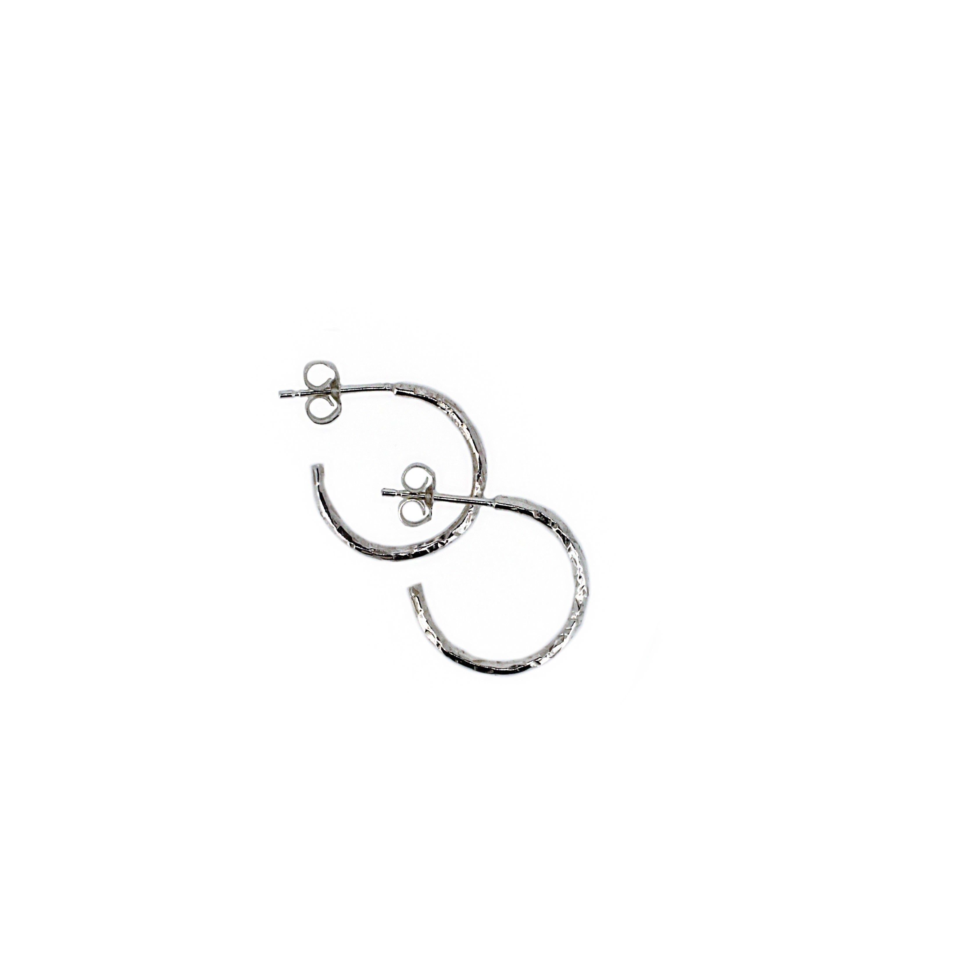 Mini Textured Hoops