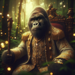 Majestic Gorilla Royalty Canvas