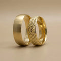 6mm Gold Wedding Band – Atlas Artisan – 9ct/14ct/18ct Gold