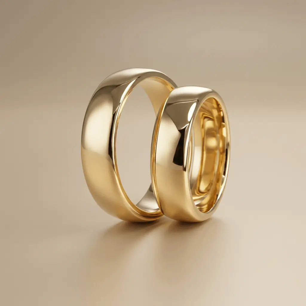 6mm Gold Wedding Band – Classic Atlas – 9ct/14ct/18ct Gold