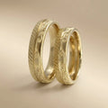 5mm Gold Wedding Band – Classic Ornate Faceted – 9ct/14ct/18ct Gold