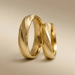 5mm Gold Wedding Band – Decorative Line – 9ct/14ct/18ct Gold